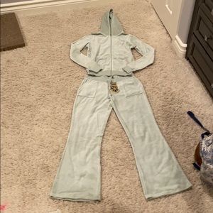 Juicy Couture lime green track suit